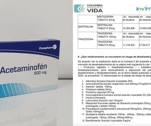 Listado de medicamentos en riesgo de desbastecimiento