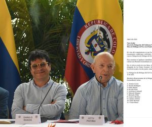 Delegados del ELN en proceso de paz.