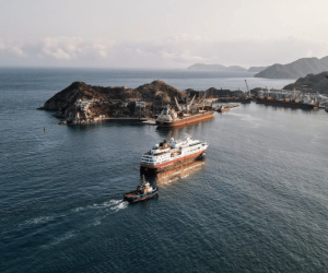 El crucero FRAM, operado por la línea Hurtigruten, arribó al Puerto de Santa Marta