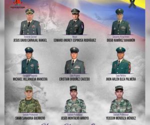 Estos son los nueve militares que murieron en accidente aéreo. 