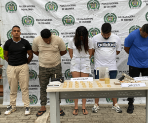 Capturan a cinco traficantes de cocaína en Santa Marta