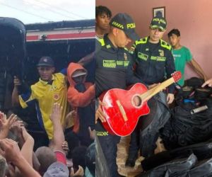 Entrega de guitarras hurtadas.