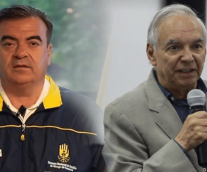 Olmedo López, exdirector de la UNGRD y el ministro de Hacienda, Ricardo Bonilla