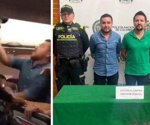 Capturados por agresión a un funcionario público.