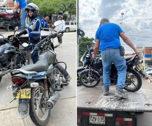 Secretaría de Movilidad inició operativos contra motociclistas con placas adulteradas