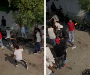 Jóvenes en enfrentamientos a machete 