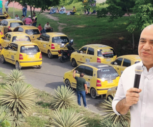 Alcalde Carlos Pinedo ordena levantar los bloqueos de taxistas en Santa Marta