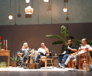 Participantes del conversatorio Íconos de la samariedad