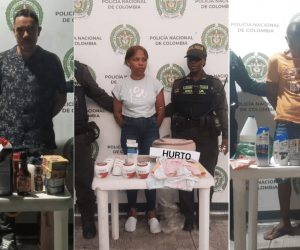 Cuatro personas capturadas en hechos aislados de hurto en Santa Marta