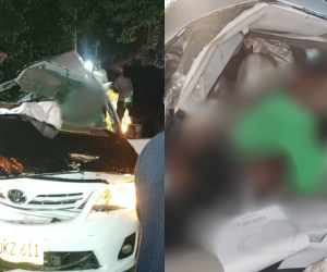 Accidente vía Santa Marta- Riohacha 