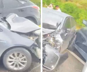 Accidente en la Troncal de Oriente.