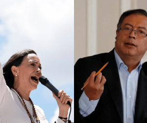 María Corina Machado y Gustavo Petro