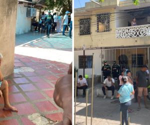 Operativo de desalojo en Gaira