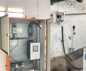 Hurto en la estación de bombeo de agua potable. 