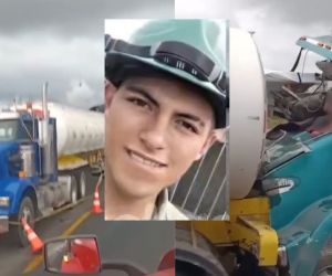 Tragedia vial tras choque de tractocamiones.