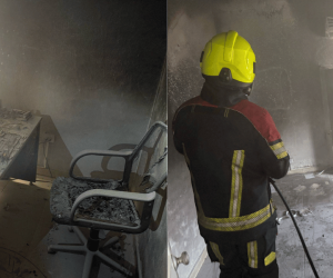 Fuego consume parte de la Notaría de Plato: investigan las causas