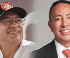 Gustavo Petro y Ricardo Roa.