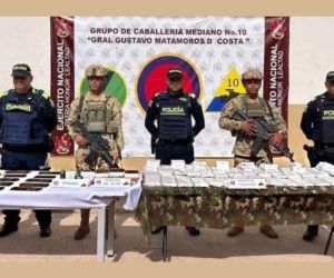 Depósito ilegal de municiones perteneciente al Frente de Guerra Norte