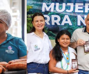 Vitrina de empoderamiento para mujeres.