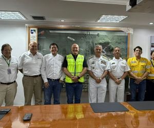 Visita del vicealmirante Jhon Fabio Giraldo