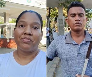 Pareja que se encontró a la recién nacida en el patio de su vivienda.