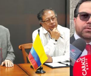Álvaro Leyva y Gustavo Petro.