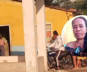 Lugar de los hechos y la fallecida.
