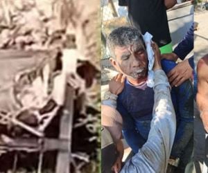 Vía: difusión Obreros heridos