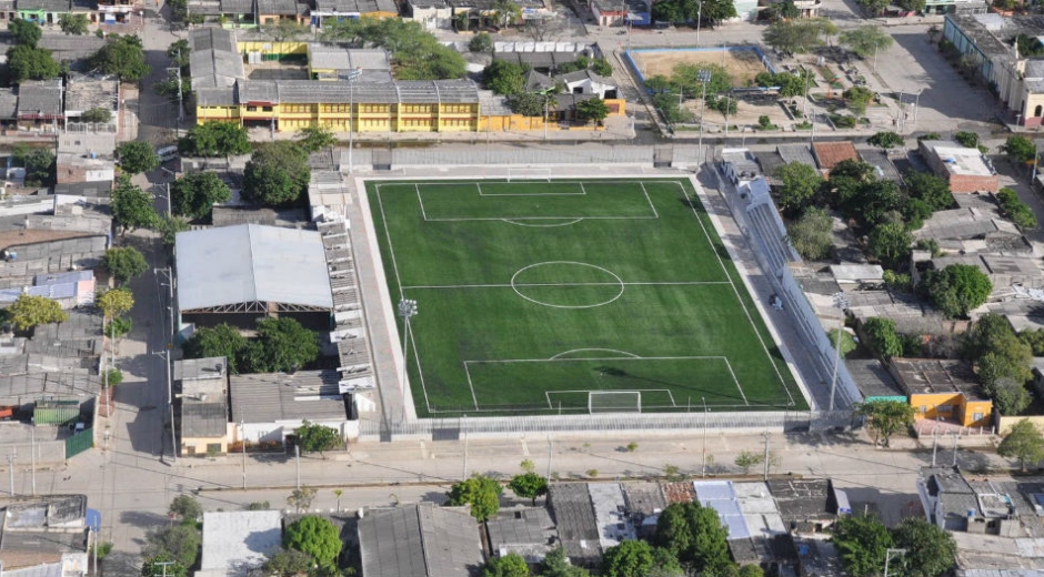 La zona elegida para la transformación es la comprende la cancha La Castellana y sus alrededores.