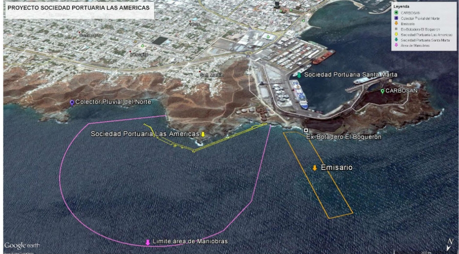 Planos del proyecto Puerto de Las Américas.