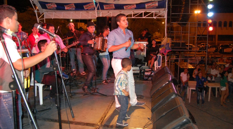 Presentación de la agrupación de Elder Dayán Díaz y Luis Guillermo De la Hoz, ganador del Festival Vallenato Indio Tayrona.