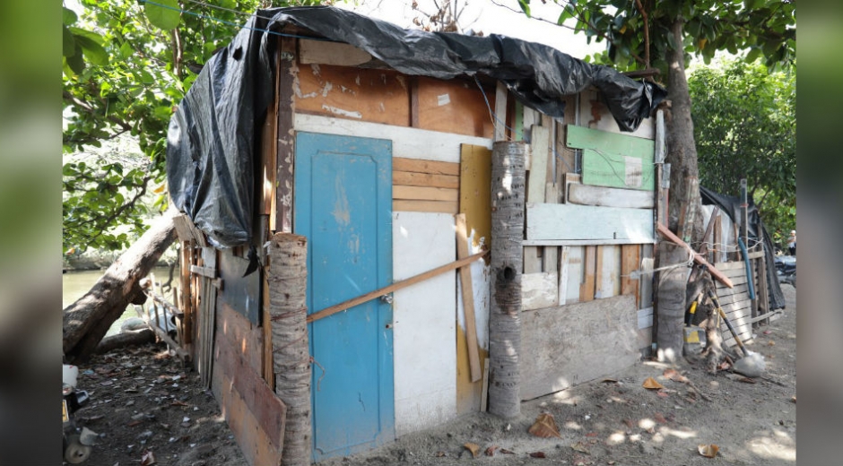 Vivienda en alta zona de riesgo.