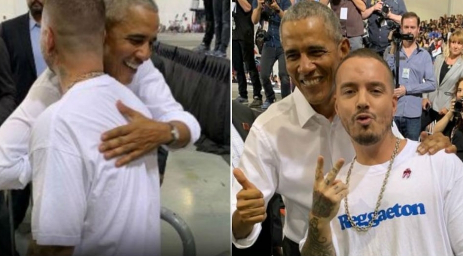 J Balvin y Barack Obama