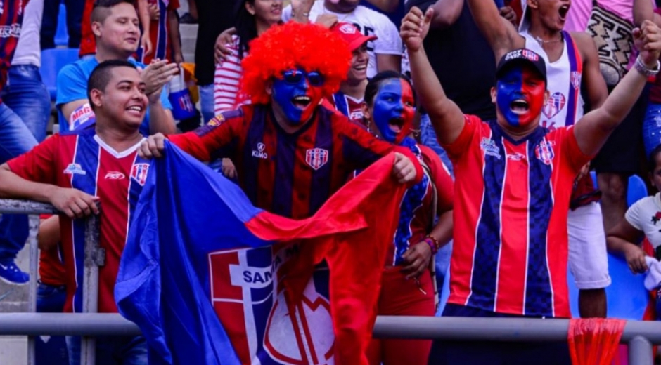 Hinchas del Unión Magdalena. 