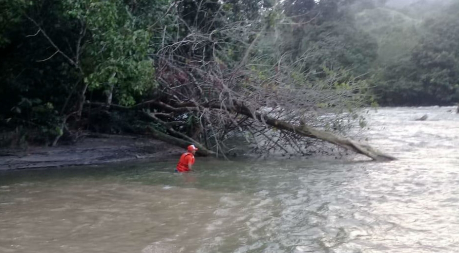 Lugar donde fue encontrado el turista ahogado. 