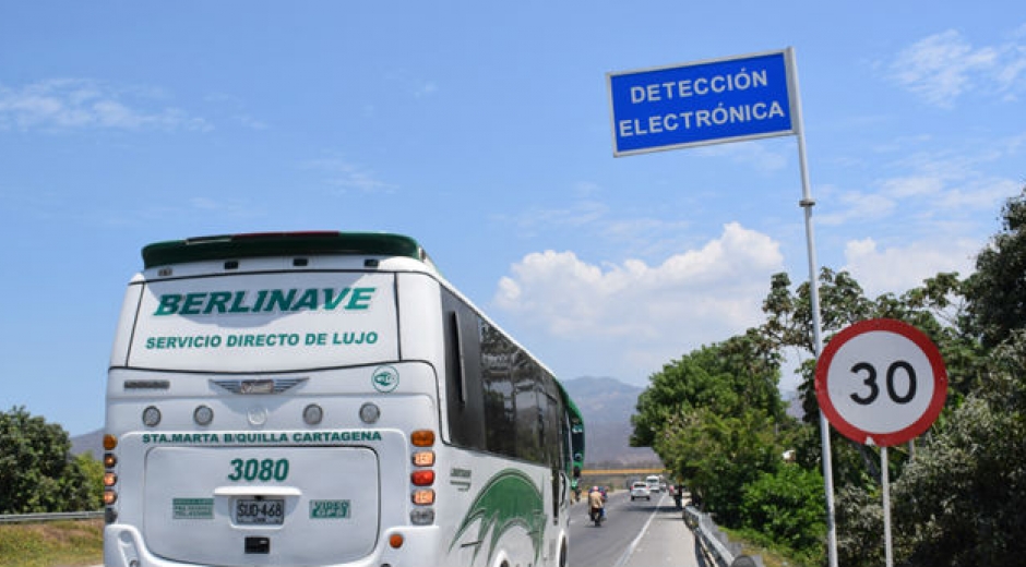 Cámara de Fotomulta en el municipio de Ciénaga.