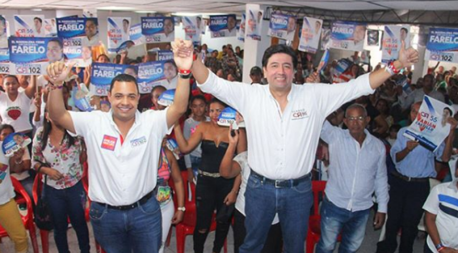 Prensa Fabián Castillo. Hoy se realizará gran concentración en Ciénaga por motivo de cierre de campaña de Carlos Mario Farelo y Fabián Castillo.