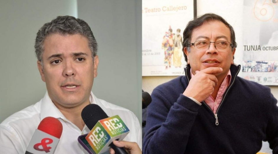  Iván Duque y Gustavo Petro.