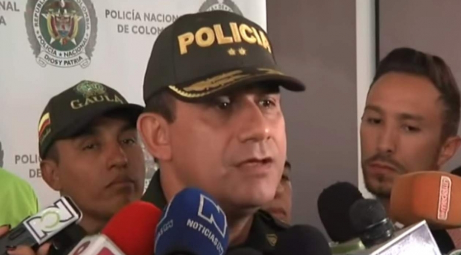  Brigadier general Óscar Gómez, comandante de la Policía Metropolitana del Valle de Aburrá.