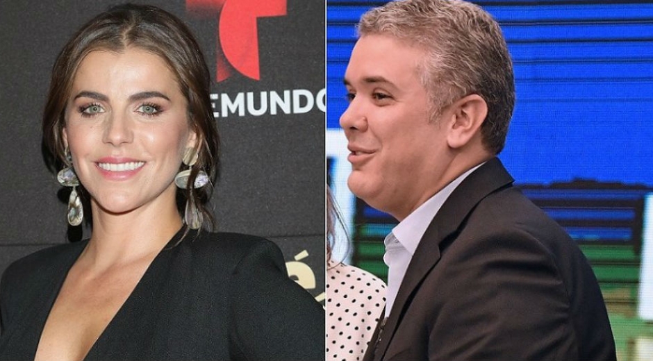 Archivo particular. María Fernanda Yepes, actriz, e Iván Duque, presidente electo.