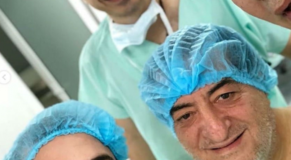 Jorge Oñate minutos antes de la operación.