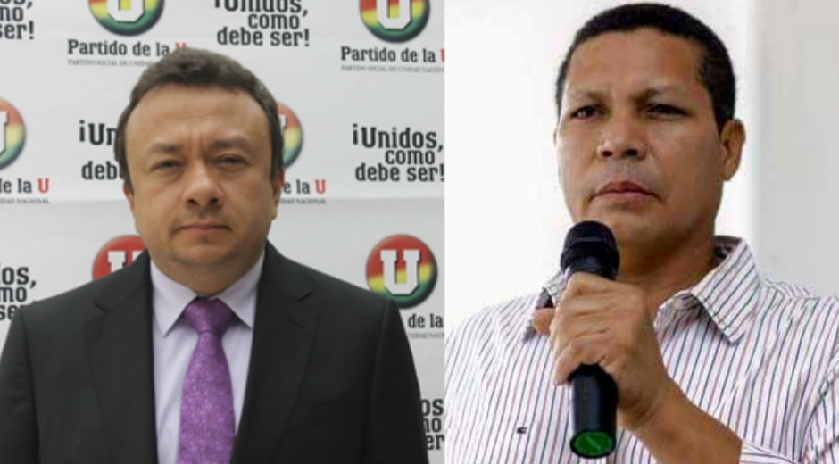 (Izq) Senador Eduardo Pulgar (Der) Jorge Noguera funcionario de la Procuraduría.