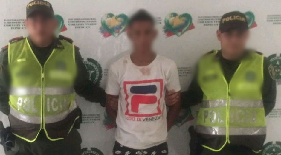 Ciudadano venezolano capturado con droga en Guacamayal, municipio de Zona Bananera.