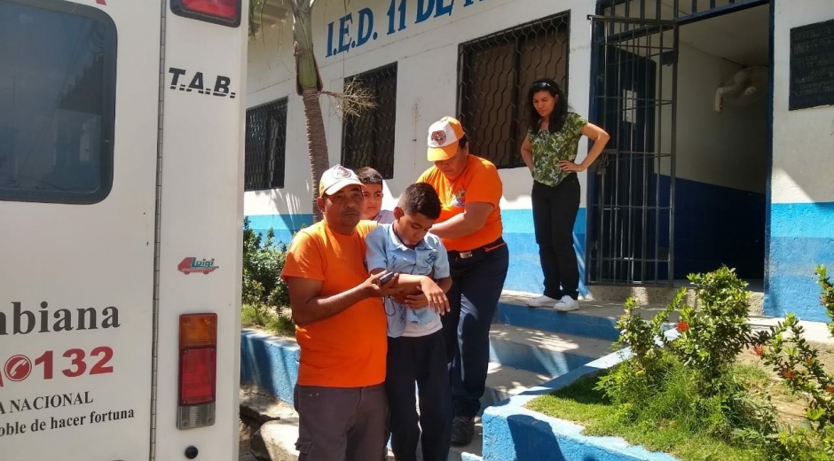 14 menores resultaron afectados. 