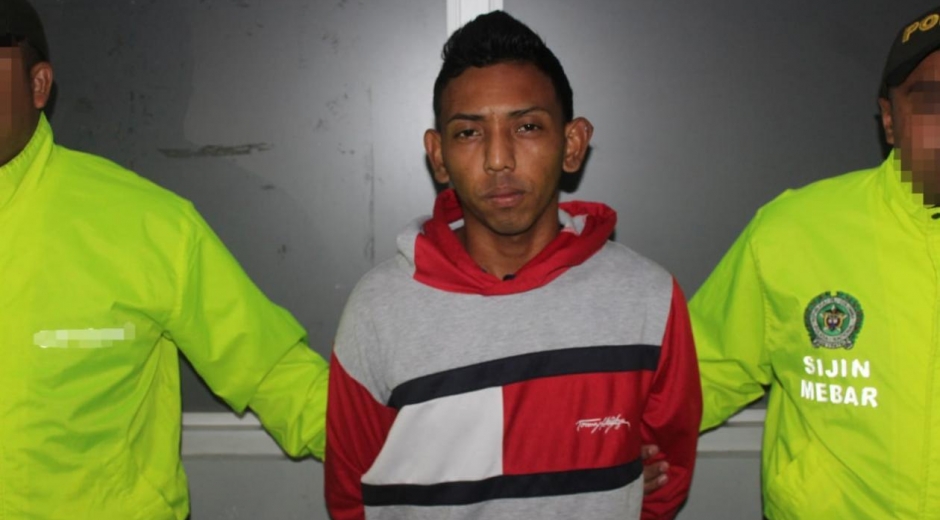 Policía Metropolitana de Barranquilla Osnaider José Salas Pérez, capturado