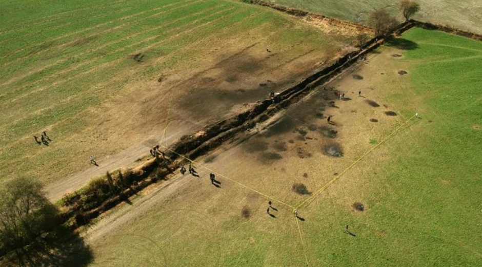 Foto del lugar de la explosión