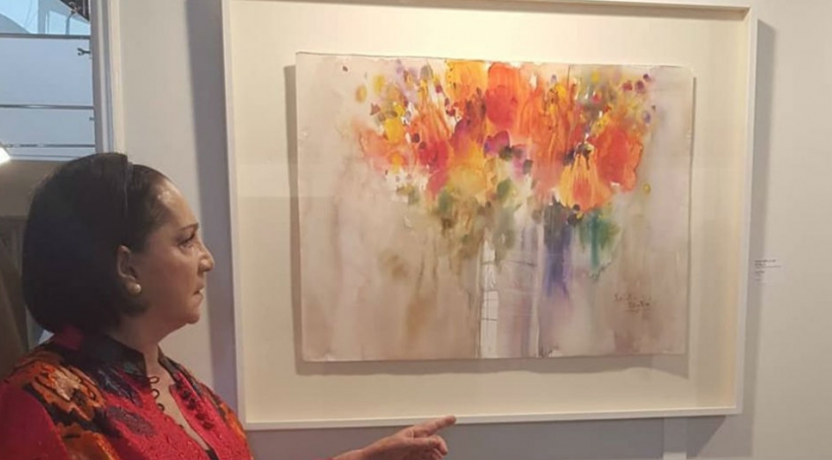 Exposición de arte en Francia.