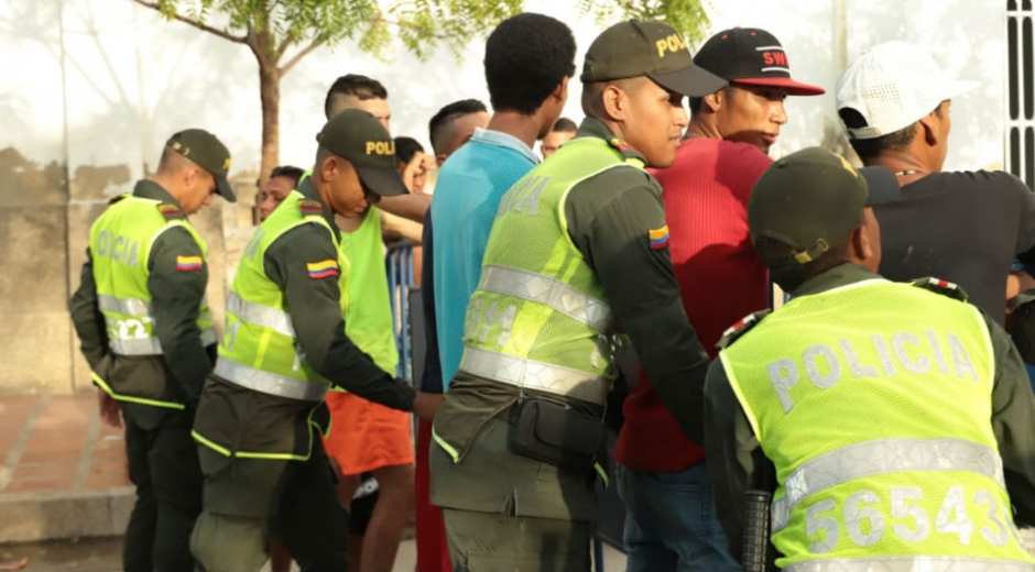 Operativos de las autoridades en Santa Marta.