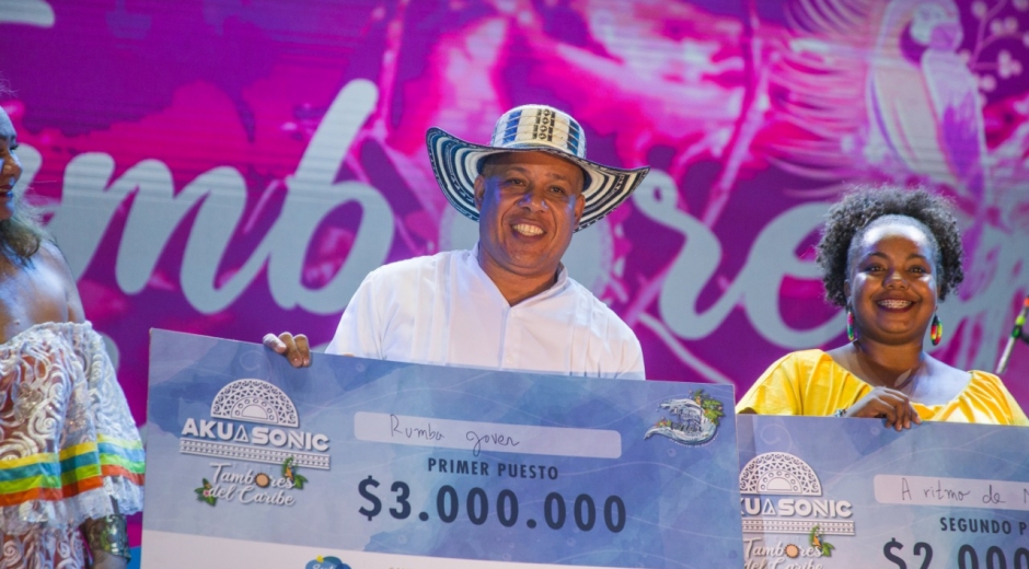 Estos fueron los ganadores del Festival de Tambores del Caribe. 