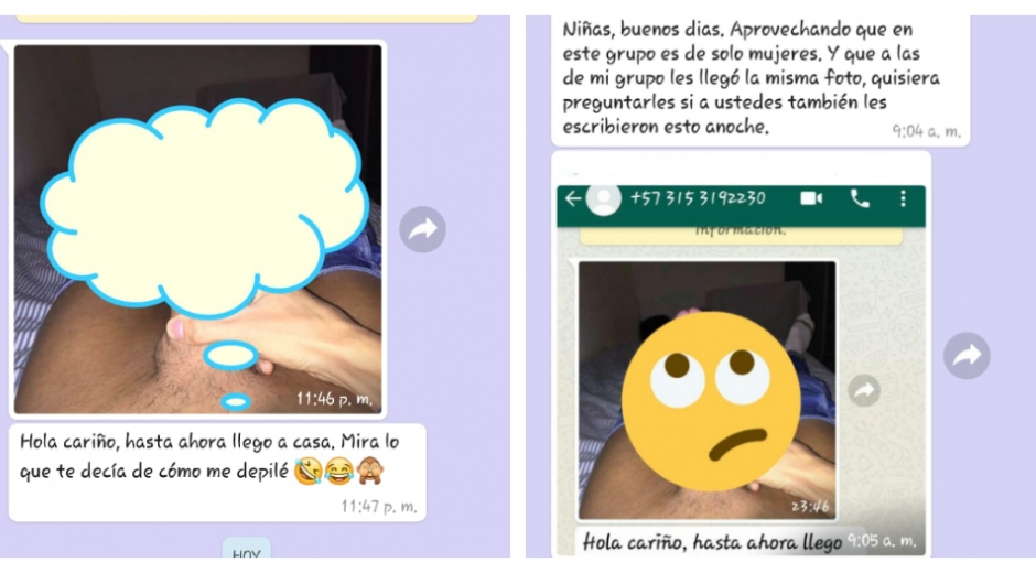 Hombre depravado envía foto de sus apartes íntimas a Whatsapp de mujeres en Santa Marta